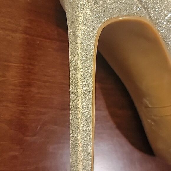 Nine West silver sparkle spike boots 8.5 - Picture 8 of 9